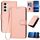 Per Samsung Galaxy S23+ 5G YX0070 Custodia per telefono in pelle con fibbia in fibra di carbonio con cordino (rosa) Per Samsung Galaxy S23+ 5G YX0070 Custodia per telefono in pelle con fibbia in fibra di carbonio con cordino (rosa)