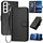 Per Samsung Galaxy S22 5G YX0070 Custodia per telefono in pelle con fibbia in fibra di carbonio con cordino (nero) Per Samsung Galaxy S22 5G YX0070 Custodia per telefono in pelle con fibbia in fibra di carbonio con cordino (nero)