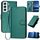 Per Samsung Galaxy S22 5G YX0070 Custodia per telefono in pelle con fibbia in fibra di carbonio con cordino (verde scuro) Per Samsung Galaxy S22 5G YX0070 Custodia per telefono in pelle con fibbia in fibra di carbonio con cordino (verde scuro)
