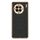 Custodia per telefono in pelle di agnello galvanica per vivo X90 (nera)