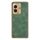 Custodia per telefono in pelle di agnello galvanica per Honor 100 (verde)