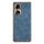 Custodia per telefono in pelle di agnello galvanica per Honor 90 (blu)