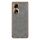 Custodia per telefono in pelle di agnello galvanica per Honor 90 (grigia)