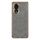Custodia per telefono in pelle di agnello galvanica per Honor 80 (grigia)