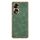 Custodia per telefono in pelle di agnello galvanica per Honor 70 (verde)