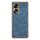 Custodia per telefono in pelle di agnello galvanica per Honor 70 (blu)