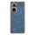 Custodia per telefono in pelle di agnello galvanica per Honor 50 Pro (blu) Custodia per telefono in pelle di agnello galvanica per Honor 50 Pro (blu)