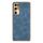 Custodia per telefono in pelle di agnello galvanica per Honor 30 (blu)