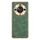 Custodia per telefono in pelle di agnello galvanica per Honor X50 (verde)