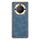 Custodia per telefono in pelle di agnello galvanica per Honor X40 (blu)
