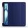 Per iPad Air 11 2024 Custodia smart tablet in pelle TPU 3 pieghe con slot per penna (blu scuro)