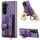 Per Samsung Galaxy Z Fold6 5G Custodia per telefono con retro in pelle con cinturino a croce retrò (viola) Per Samsung Galaxy Z Fold6 5G Custodia per telefono con retro in pelle con cinturino a croce retrò (viola)