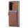 Per Samsung Galaxy Z Fold6 5G Custodia per cellulare in pelle con texture denim con slot per schede (marrone) Per Samsung Galaxy Z Fold6 5G Custodia per cellulare in pelle con texture denim con slot per schede (marrone)
