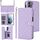 Custodia per telefono in pelle rombica multifunzione a tracolla per Samsung Galaxy S22 5G (viola) Custodia per telefono in pelle rombica multifunzione a tracolla per Samsung Galaxy S22 5G (viola)