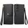 Per Sony Xperia 1 VI Love Custodia in pelle con cordino e cerniera (nera)