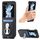 Per Samsung Galaxy Z Flip6 5G Custodia per telefono con porta carte in fibra di carbonio (nero) Per Samsung Galaxy Z Flip6 5G Custodia per telefono con porta carte in fibra di carbonio (nero)