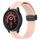 Per Huawei Watch 2 Cinturino per orologio in silicone con chiusura magnetica in tinta unita da 20 mm (rosa) Per Huawei Watch 2 Cinturino per orologio in silicone con chiusura magnetica in tinta unita da 20 mm (rosa)