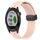Per Garmin Approach S40 Cinturino per orologio in silicone con chiusura magnetica in tinta unita da 20 mm (rosa)