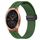 Per Garminmove Luxe 20mm cinturino in silicone con chiusura magnetica in tinta unita (verde militare)