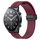 Per Xiaomi MI Watch S1 Cinturino per orologio in silicone con chiusura magnetica in tinta unita da 22 mm (rosso vino) Per Xiaomi MI Watch S1 Cinturino per orologio in silicone con chiusura magnetica in tinta unita da 22 mm (rosso vino)