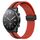 Per Xiaomi MI Watch S1 Cinturino in silicone pieghevole con chiusura magnetica da 22 mm (rosso + nero) Per Xiaomi MI Watch S1 Cinturino in silicone pieghevole con chiusura magnetica da 22 mm (rosso + nero)