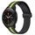 Per Xiaomi MI Watch S1 Pro Cinturino in silicone pieghevole con chiusura magnetica da 22 mm (nero + verde lime)