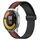 Per Xiaomi MI Watch Color 2 Cinturino in silicone pieghevole da 22 mm con chiusura magnetica (nero + rosso)