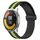 Per Xiaomi MI Watch Color 2 Cinturino in silicone pieghevole da 22 mm con chiusura magnetica (nero + verde lime)