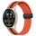 Per Xiaomi MI Watch Sport 22mm Cinturino in silicone pieghevole con chiusura magnetica (arancione + nero)