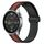 Per Xiaomi MI Watch Color 22mm Cinturino pieghevole in silicone con chiusura magnetica (nero + rosso) Per Xiaomi MI Watch Color 22mm Cinturino pieghevole in silicone con chiusura magnetica (nero + rosso)