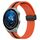 Per Huawei Watch GT3 Pro 46mm 22mm Cinturino in silicone pieghevole con chiusura magnetica (arancione + nero) Per Huawei Watch GT3 Pro 46mm 22mm Cinturino in silicone pieghevole con chiusura magnetica (arancione + nero)