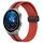 Per Huawei Watch GT3 Pro 46mm 22mm Cinturino in silicone pieghevole con chiusura magnetica (rosso + nero) Per Huawei Watch GT3 Pro 46mm 22mm Cinturino in silicone pieghevole con chiusura magnetica (rosso + nero)