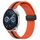 Per Huawei Watch GT3 46mm 22mm Cinturino pieghevole in silicone con chiusura magnetica (arancione + nero) Per Huawei Watch GT3 46mm 22mm Cinturino pieghevole in silicone con chiusura magnetica (arancione + nero)
