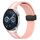Per Huawei Watch GT3 46mm 22mm Cinturino in silicone pieghevole con chiusura magnetica (rosa + bianco) Per Huawei Watch GT3 46mm 22mm Cinturino in silicone pieghevole con chiusura magnetica (rosa + bianco)
