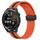 Per Huawei Watch GT Runner 22mm Cinturino pieghevole in silicone con chiusura magnetica (arancione + nero) Per Huawei Watch GT Runner 22mm Cinturino pieghevole in silicone con chiusura magnetica (arancione + nero)