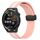 Per Huawei Watch GT Runner 22mm Cinturino pieghevole in silicone con chiusura magnetica (rosa + bianco) Per Huawei Watch GT Runner 22mm Cinturino pieghevole in silicone con chiusura magnetica (rosa + bianco)