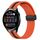 Per Huawei Watch 3 Cinturino in silicone pieghevole da 22 mm con chiusura magnetica (arancione + nero) Per Huawei Watch 3 Cinturino in silicone pieghevole da 22 mm con chiusura magnetica (arancione + nero)