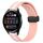 Per Huawei Watch 3 Cinturino in silicone pieghevole da 22 mm con chiusura magnetica (rosa + bianco) Per Huawei Watch 3 Cinturino in silicone pieghevole da 22 mm con chiusura magnetica (rosa + bianco)
