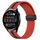 Per Huawei Watch 3 Cinturino in silicone pieghevole da 22 mm con chiusura magnetica (rosso + nero) Per Huawei Watch 3 Cinturino in silicone pieghevole da 22 mm con chiusura magnetica (rosso + nero)
