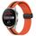 Per Huawei Watch 3 Pro 22mm Cinturino pieghevole in silicone con chiusura magnetica (arancione + nero) Per Huawei Watch 3 Pro 22mm Cinturino pieghevole in silicone con chiusura magnetica (arancione + nero)