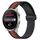 Per Huawei Watch 3 Pro Cinturino per orologio in silicone pieghevole con chiusura magnetica da 22 mm (nero + rosso) Per Huawei Watch 3 Pro Cinturino per orologio in silicone pieghevole con chiusura magnetica da 22 mm (nero + rosso)