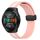 Per Huawei Watch GT 2E Cinturino in silicone pieghevole con chiusura magnetica da 22 mm (rosa + bianco) Per Huawei Watch GT 2E Cinturino in silicone pieghevole con chiusura magnetica da 22 mm (rosa + bianco)