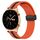 Cinturino per orologio in silicone con chiusura magnetica pieghevole da 22 mm per Honor Watch GS 3 (arancione + nero) Cinturino per orologio in silicone con chiusura magnetica pieghevole da 22 mm per Honor Watch GS 3 (arancione + nero)
