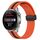 Per Huawei Watch 3 Pro Nuovo cinturino in silicone pieghevole con chiusura magnetica da 22 mm (arancione + nero) Per Huawei Watch 3 Pro Nuovo cinturino in silicone pieghevole con chiusura magnetica da 22 mm (arancione + nero)