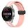 Per Huawei Watch 3 Pro Nuovo cinturino in silicone pieghevole con chiusura magnetica da 22 mm (rosa + bianco) Per Huawei Watch 3 Pro Nuovo cinturino in silicone pieghevole con chiusura magnetica da 22 mm (rosa + bianco)