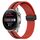Per Huawei Watch 3 Pro Nuovo cinturino in silicone pieghevole con chiusura magnetica da 22 mm (rosso + nero) Per Huawei Watch 3 Pro Nuovo cinturino in silicone pieghevole con chiusura magnetica da 22 mm (rosso + nero)