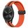 Per Garmin Vivomove Sport 20 mm pieghevole cinturino in silicone con chiusura magnetica (arancione + nero)