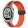 Per Garmin Approach S40 Cinturino in silicone pieghevole da 20 mm con chiusura magnetica (arancione + nero) Per Garmin Approach S40 Cinturino in silicone pieghevole da 20 mm con chiusura magnetica (arancione + nero)