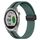 Per Garmin Approach S40 Cinturino in silicone pieghevole da 20 mm con chiusura magnetica (verde oliva + nero) Per Garmin Approach S40 Cinturino in silicone pieghevole da 20 mm con chiusura magnetica (verde oliva + nero)