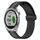 Per Garmin Approach S40 Cinturino in silicone pieghevole da 20 mm con chiusura magnetica (nero + grigio)